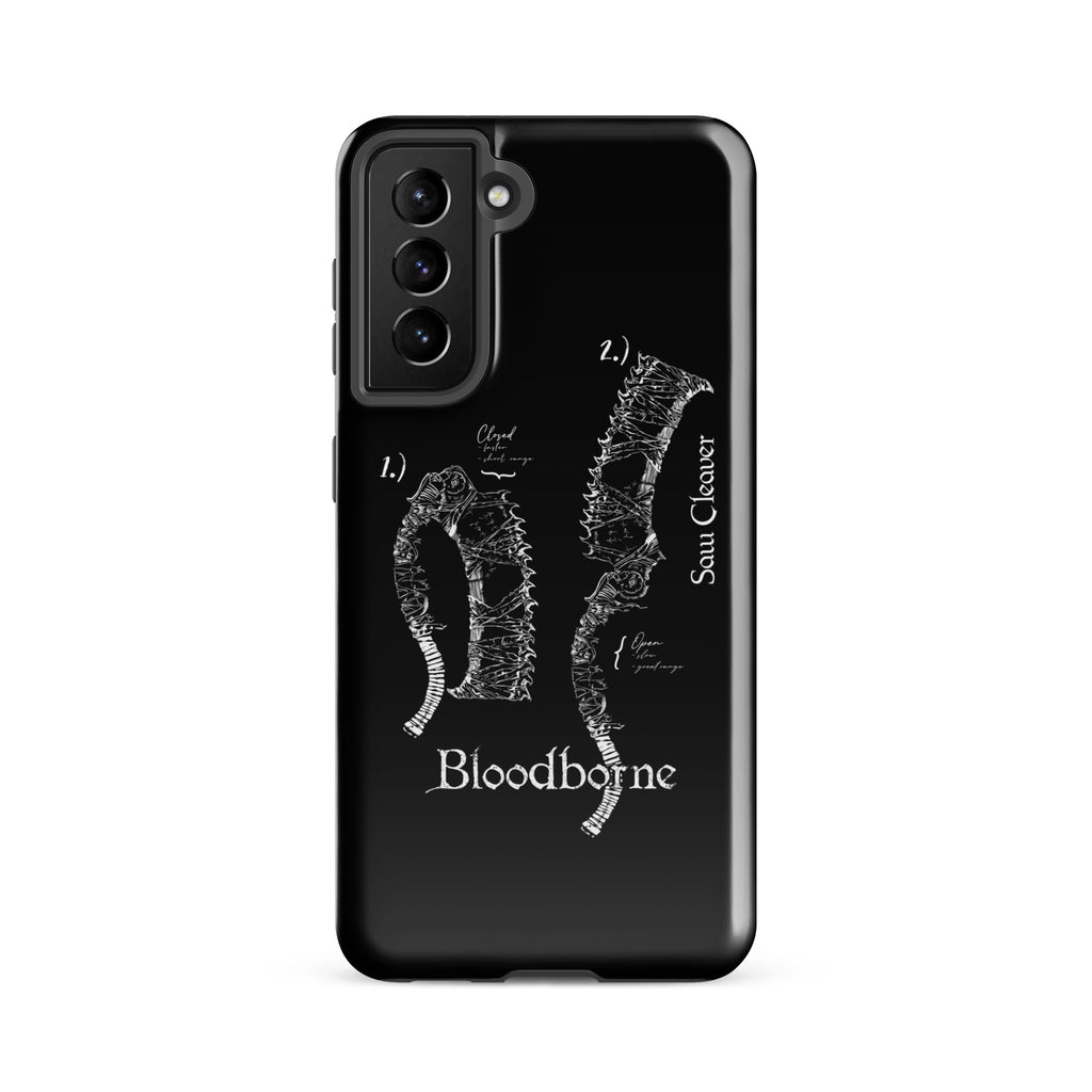 Bloodborne Saw Cleaver Schematic Art Print , Tough case for Samsung® Samsung Galaxy S21 FE - Phone Acessories