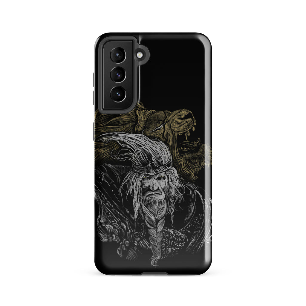 Godfrey First Elden Lord Elden Ring Fan Art – Dark Fantasy Serosh Artwork, Tough case for Samsung® Samsung Galaxy S21 FE -