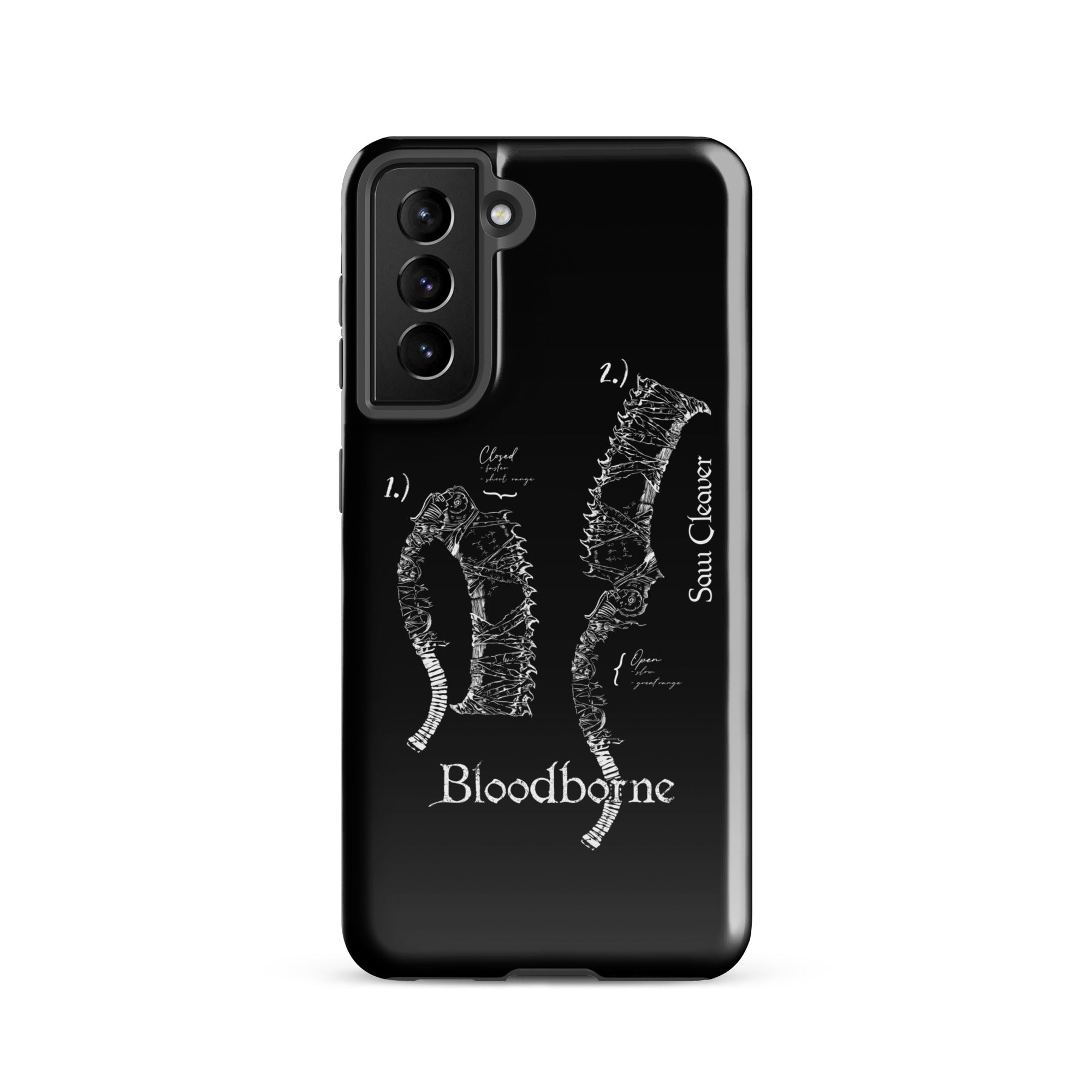 Bloodborne Saw Cleaver Schematic Art Print , Tough case for Samsung® Samsung Galaxy S21 - Phone Acessories
