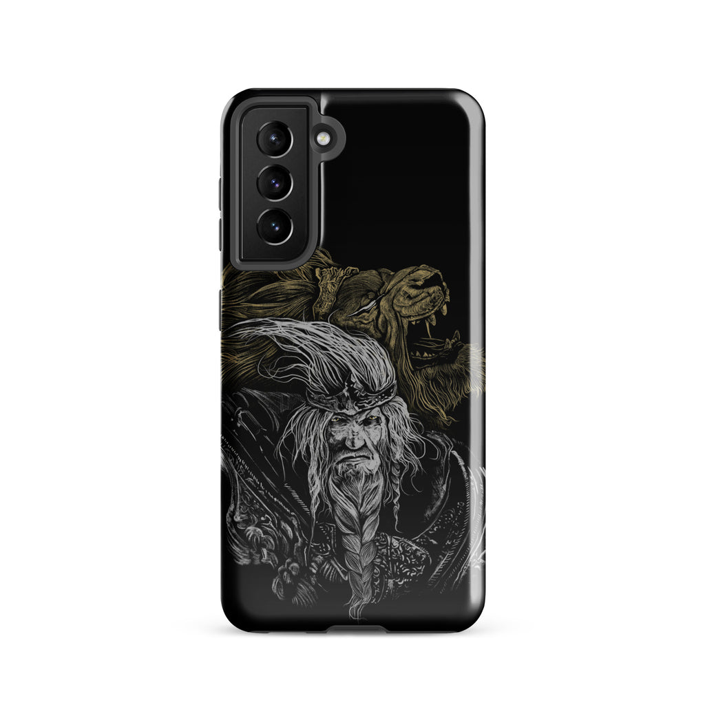 Godfrey First Elden Lord Elden Ring Fan Art – Dark Fantasy Serosh Artwork, Tough case for Samsung® Samsung Galaxy S21 -
