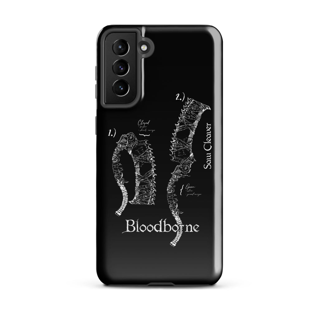 Bloodborne Saw Cleaver Schematic Art Print , Tough case for Samsung® Samsung Galaxy S21 Plus - Phone Acessories