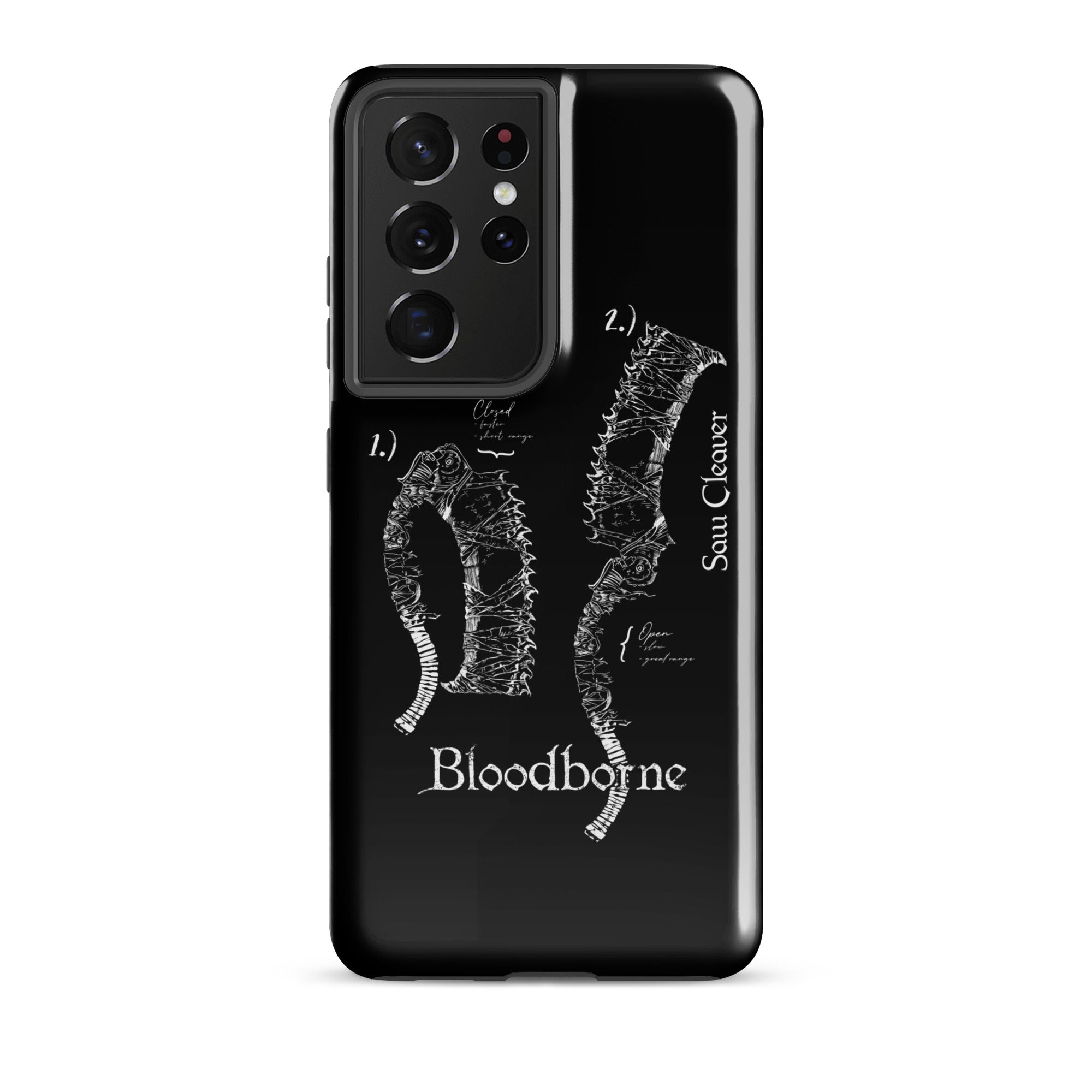 Bloodborne Saw Cleaver Schematic Art Print , Tough case for Samsung® Samsung Galaxy S21 Ultra - Phone Acessories