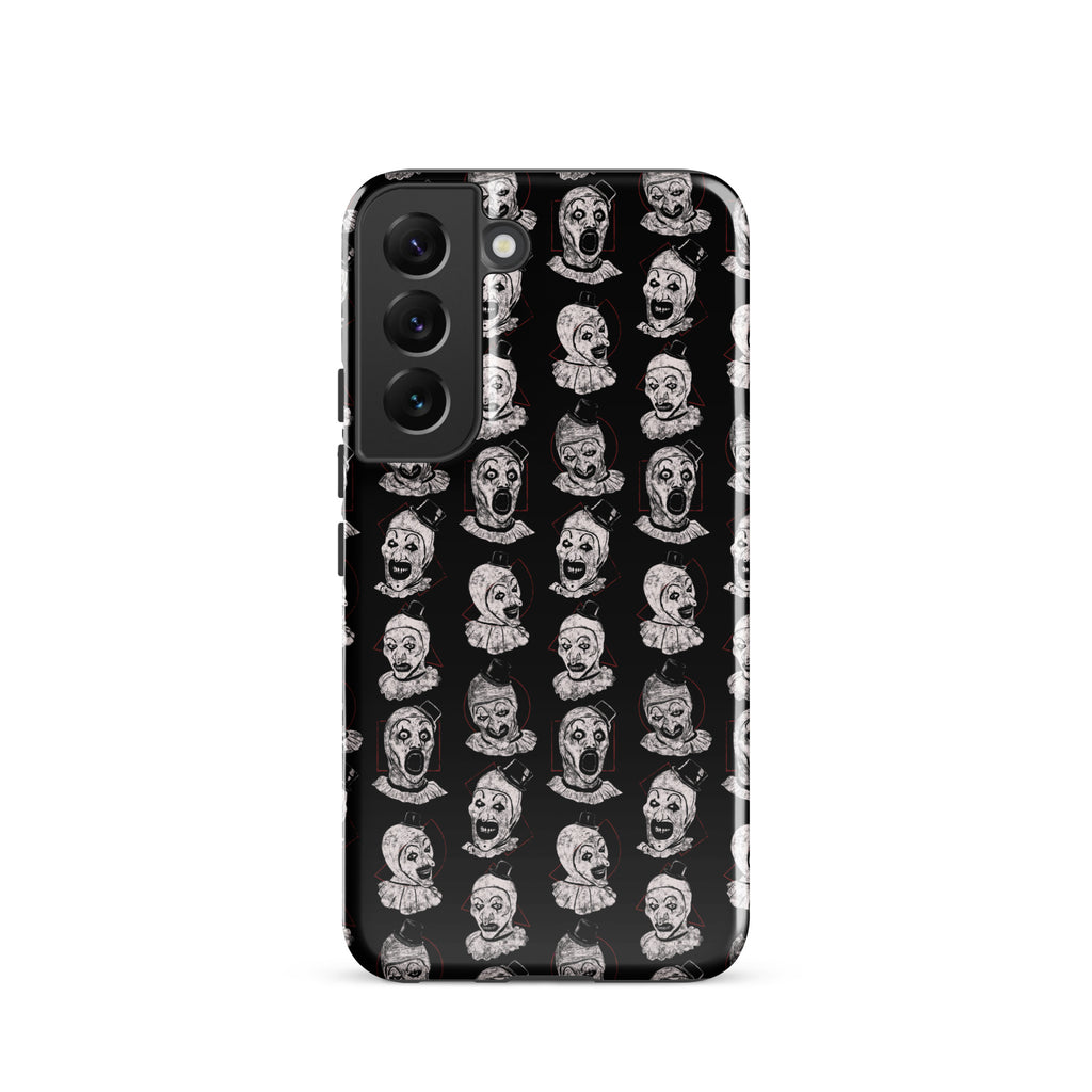 Terrifier Faces Pattern Phone Case - Art the Clown Multi-Expression Slasher Cover, Tough case for Samsung® Samsung Galaxy S22 - Phone Acessories