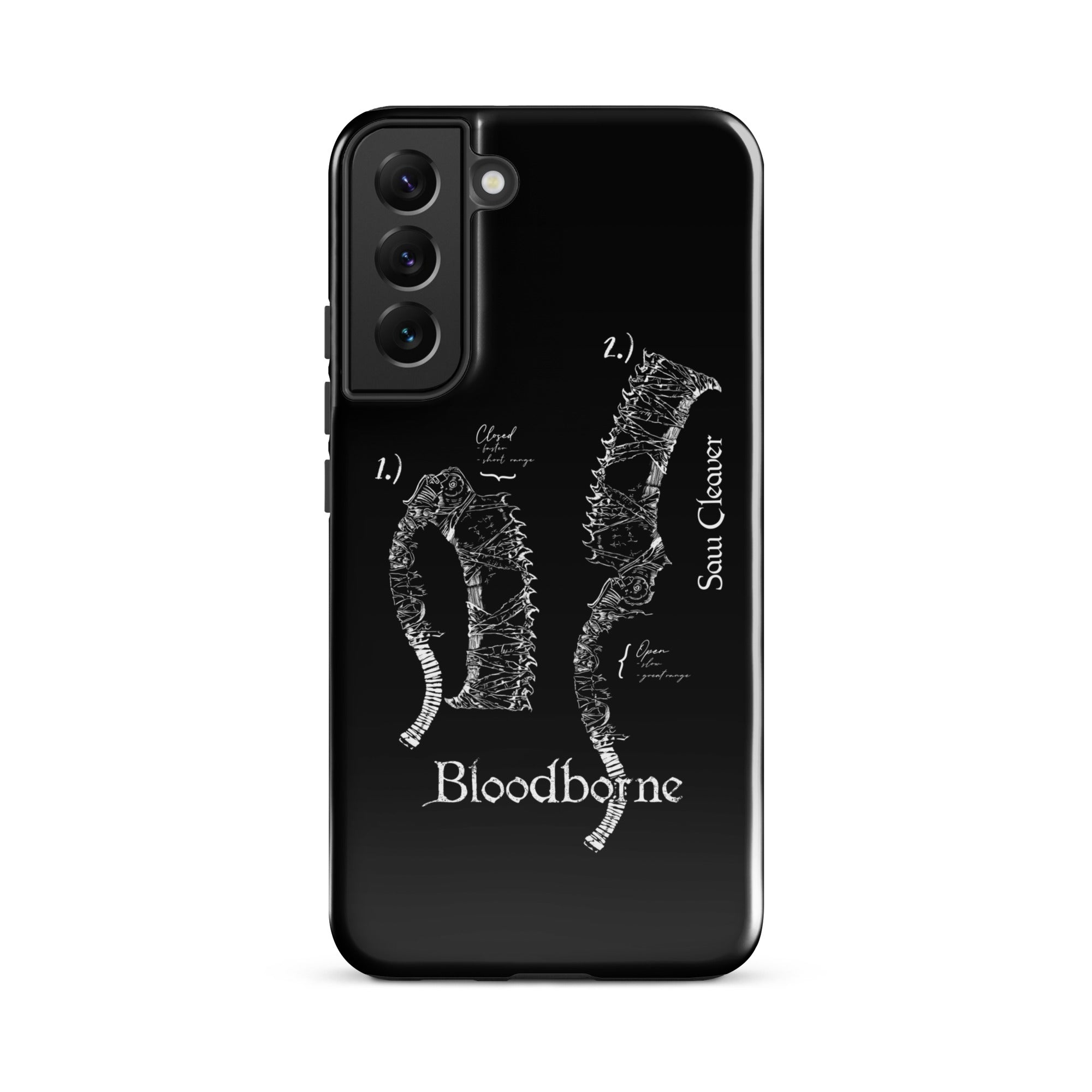 Bloodborne Saw Cleaver Schematic Art Print , Tough case for Samsung® Samsung Galaxy S22 Plus - Phone Acessories