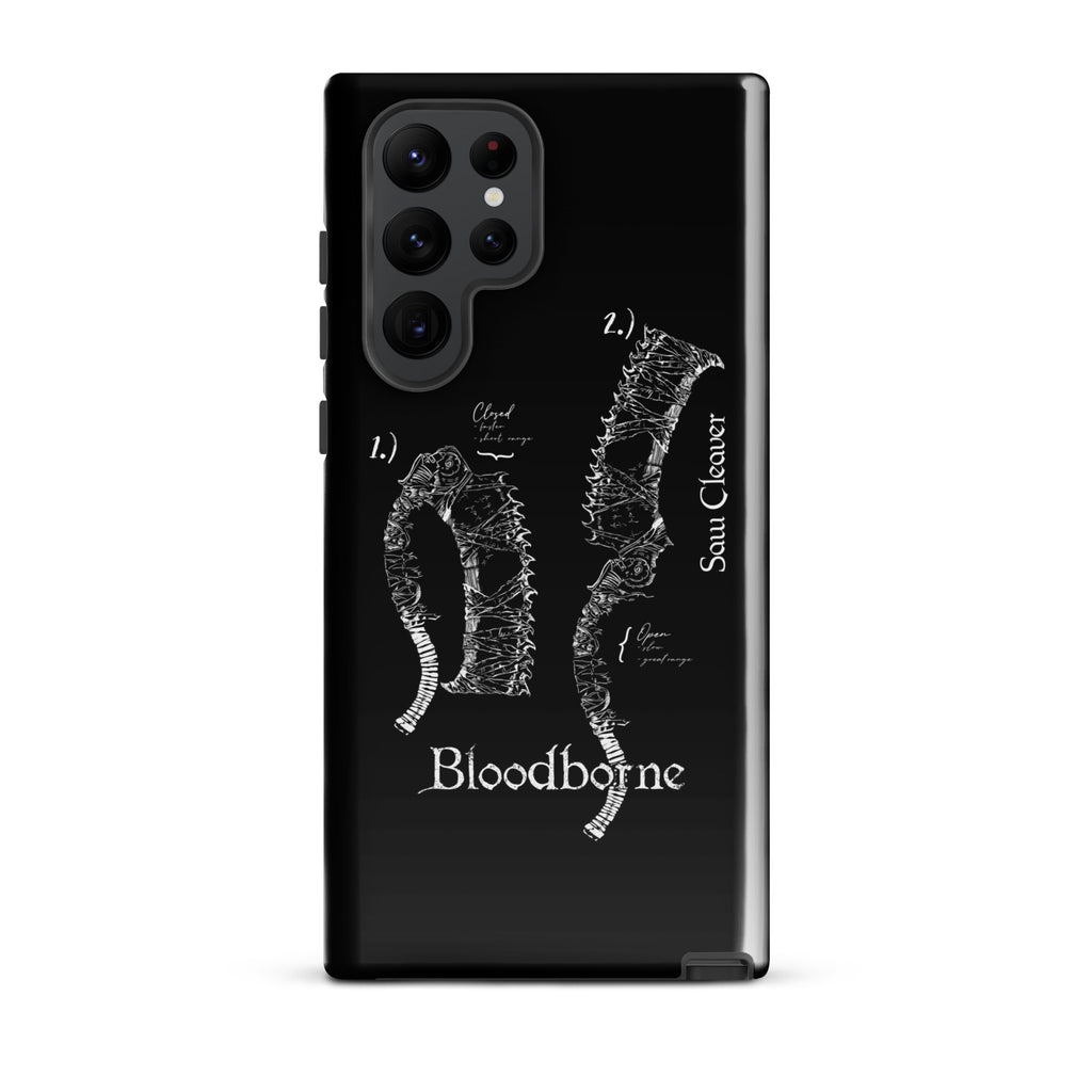 Bloodborne Saw Cleaver Schematic Art Print , Tough case for Samsung® Samsung Galaxy S22 Ultra - Phone Acessories