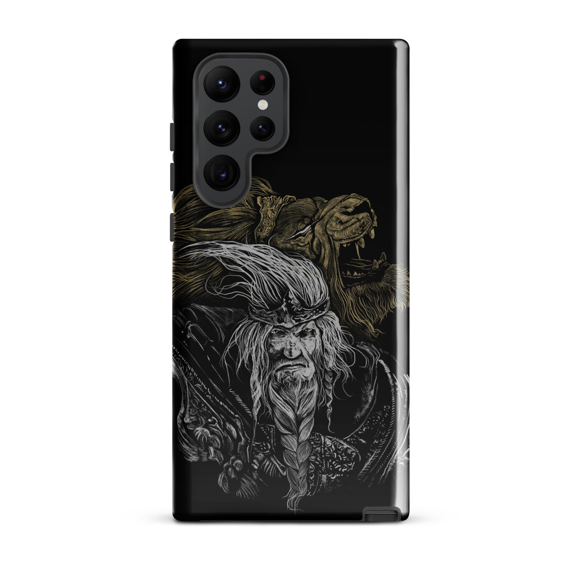 Godfrey First Elden Lord Elden Ring Fan Art – Dark Fantasy Serosh Artwork, Tough case for Samsung® Samsung Galaxy S22 Ultra -