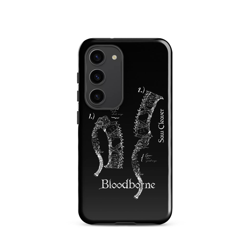 Bloodborne Saw Cleaver Schematic Art Print , Tough case for Samsung® Samsung Galaxy S23 - Phone Acessories