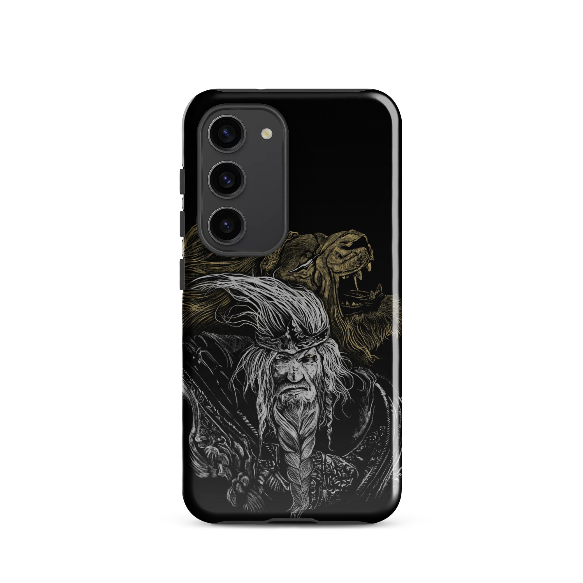 Godfrey First Elden Lord Elden Ring Fan Art – Dark Fantasy Serosh Artwork, Tough case for Samsung® Samsung Galaxy S23 -