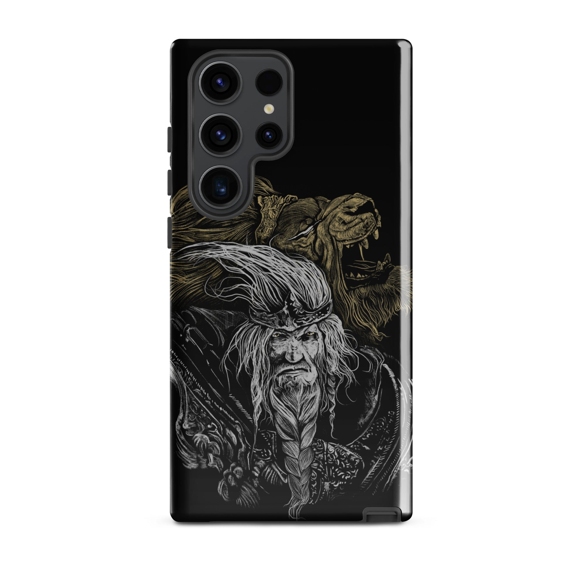 Godfrey First Elden Lord Elden Ring Fan Art – Dark Fantasy Serosh Artwork, Tough case for Samsung® Samsung Galaxy S23 Ultra -