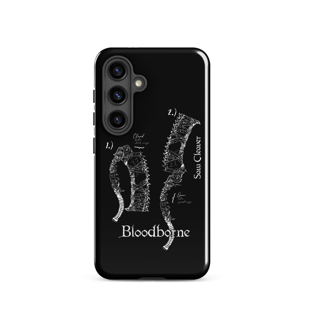 Bloodborne Saw Cleaver Schematic Art Print , Tough case for Samsung® Samsung Galaxy S24 - Phone Acessories