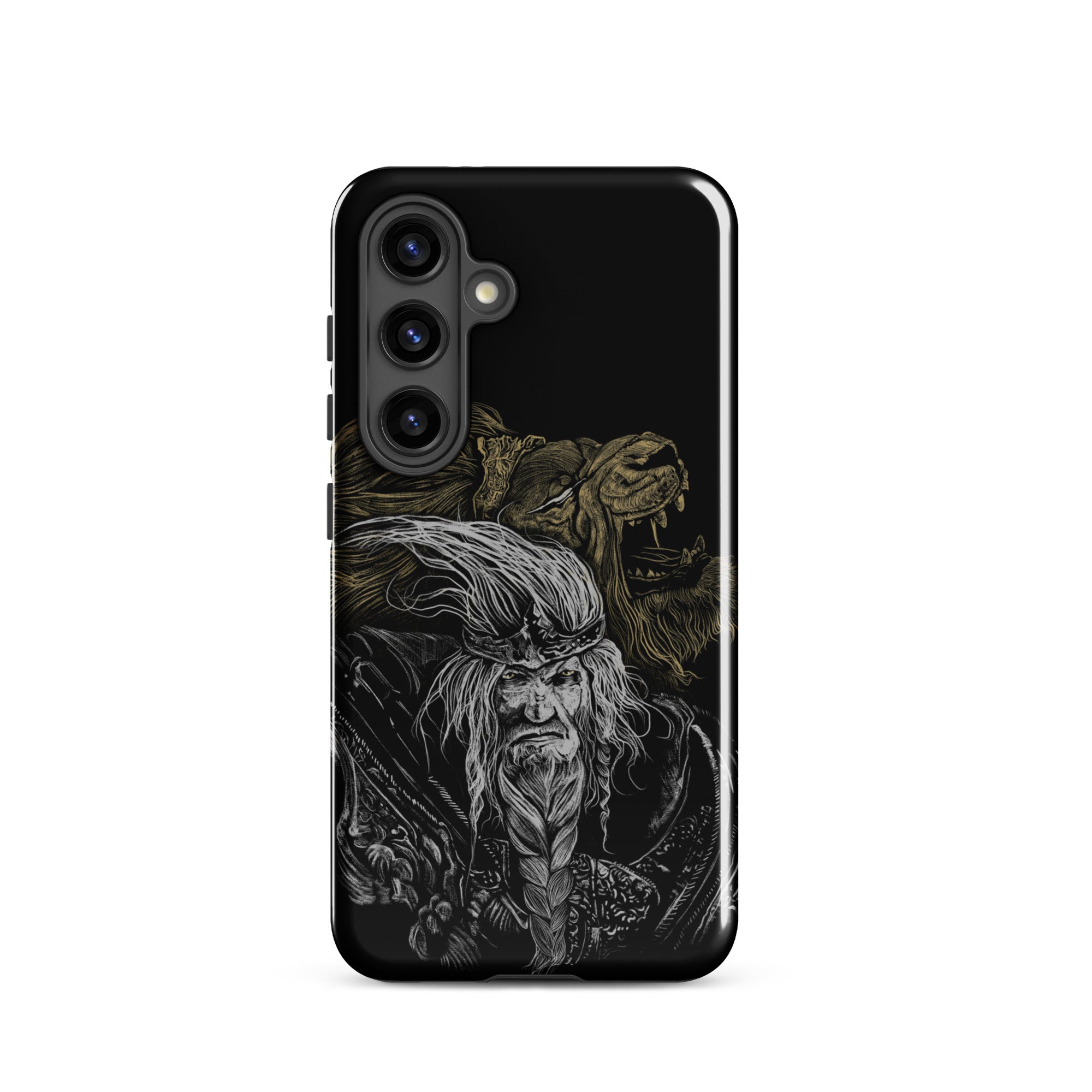 Godfrey First Elden Lord Elden Ring Fan Art – Dark Fantasy Serosh Artwork, Tough case for Samsung® Samsung Galaxy S24 -