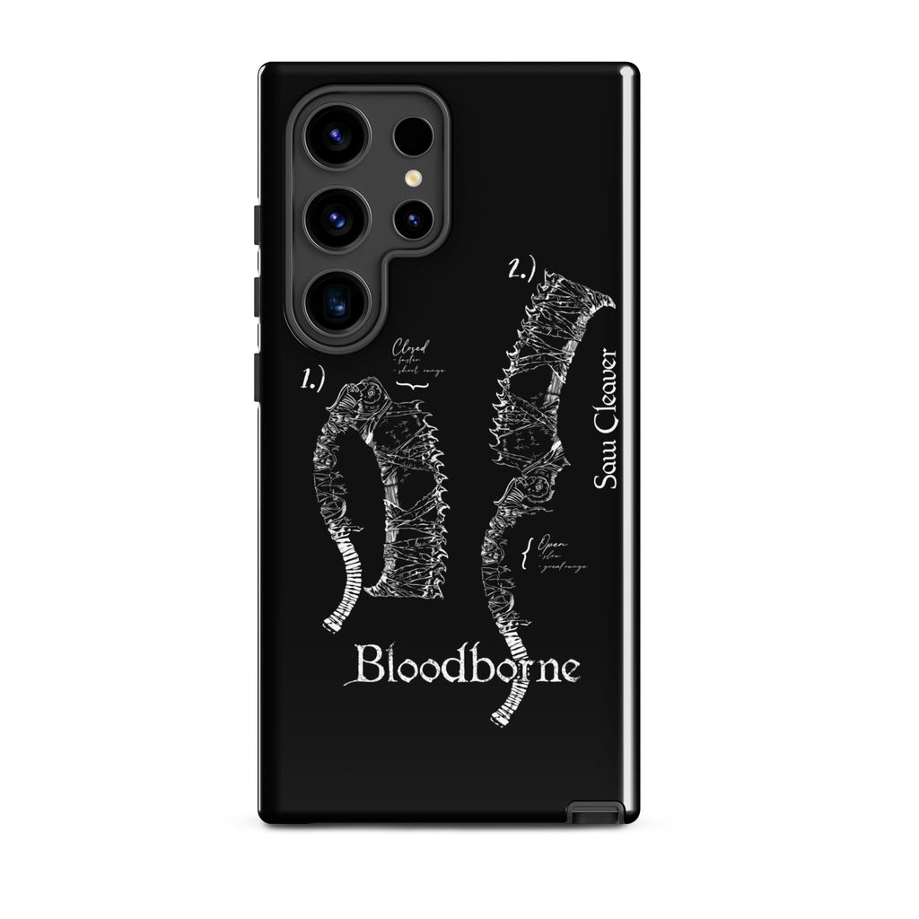 Bloodborne Saw Cleaver Schematic Art Print , Tough case for Samsung® Samsung Galaxy S24 Ultra - Phone Acessories