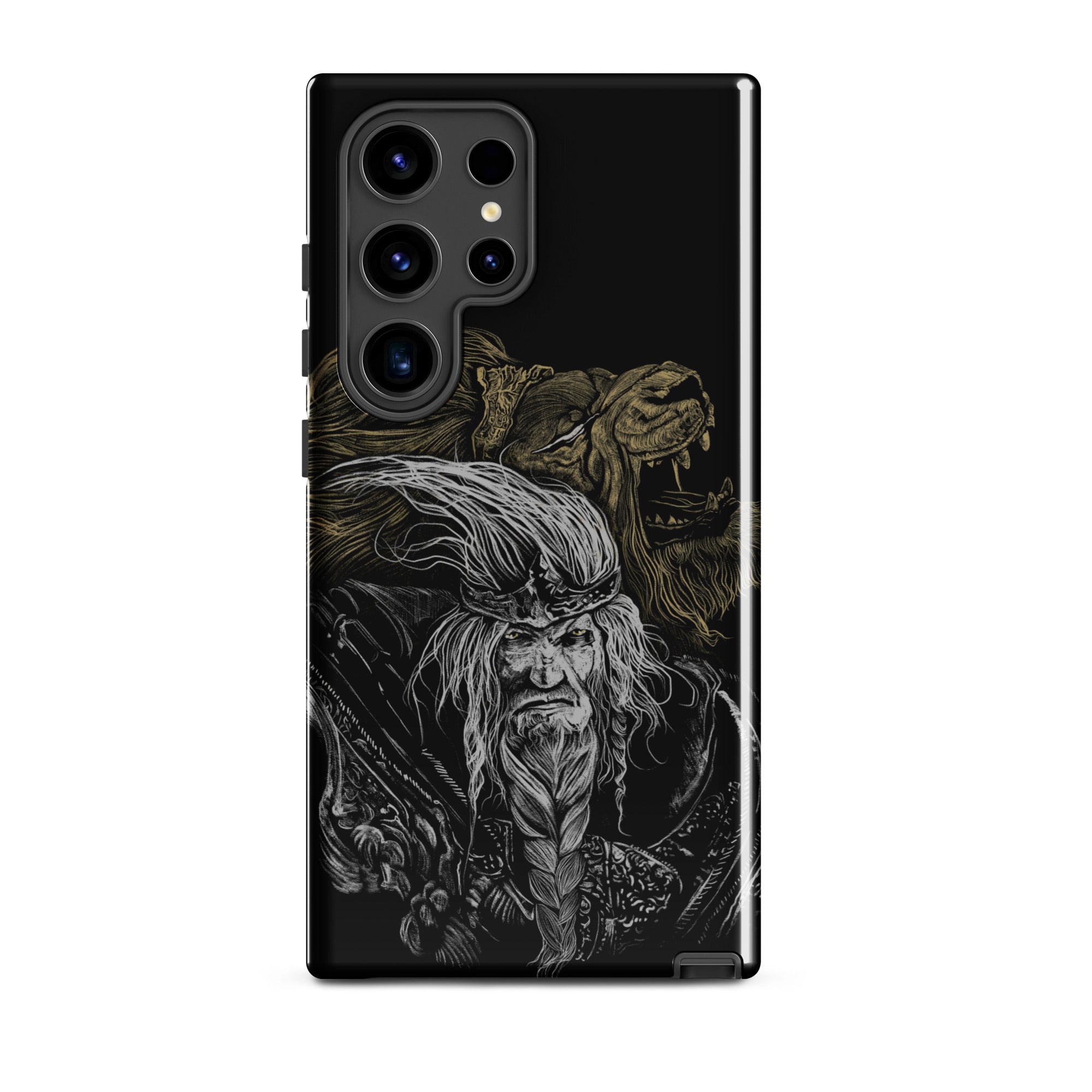 Godfrey First Elden Lord Elden Ring Fan Art – Dark Fantasy Serosh Artwork, Tough case for Samsung® Samsung Galaxy S24 Ultra -