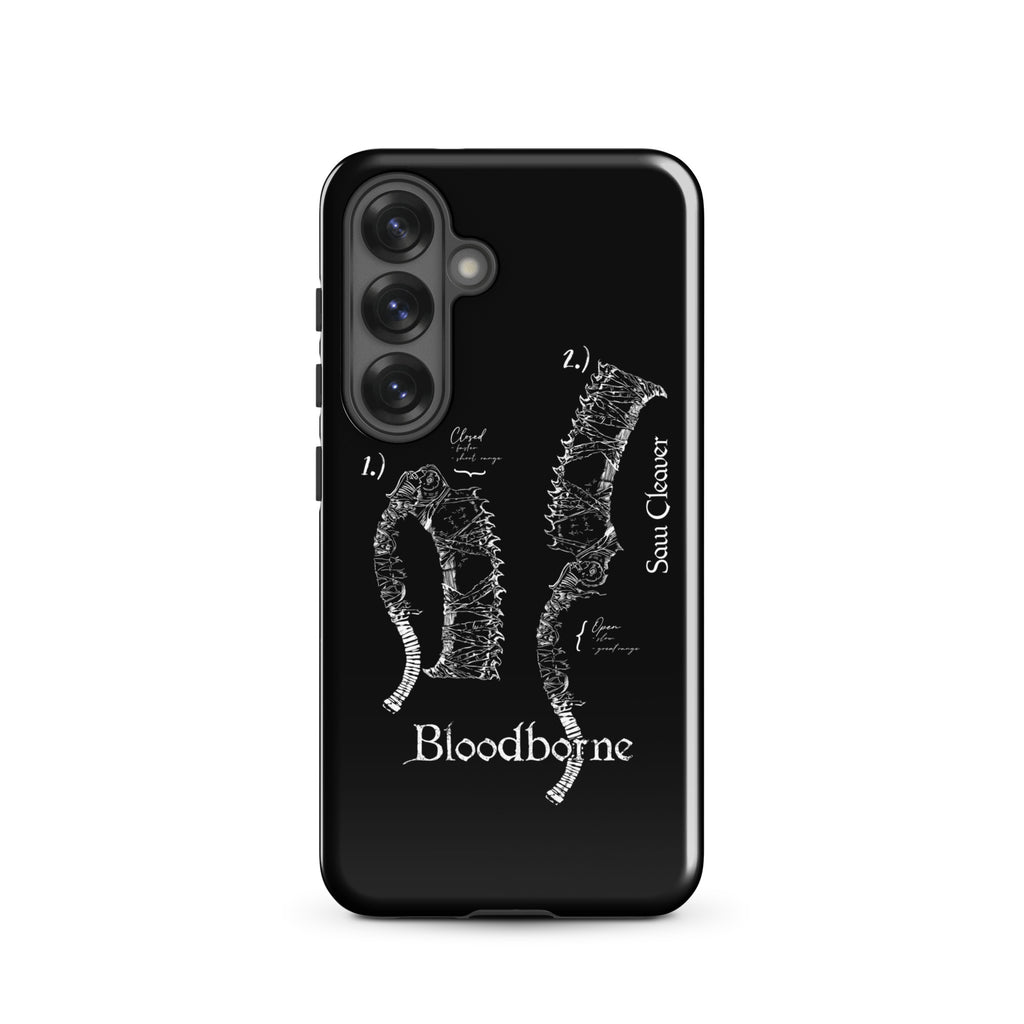 Bloodborne Saw Cleaver Schematic Art Print , Tough case for Samsung® Samsung Galaxy S25 - Phone Acessories