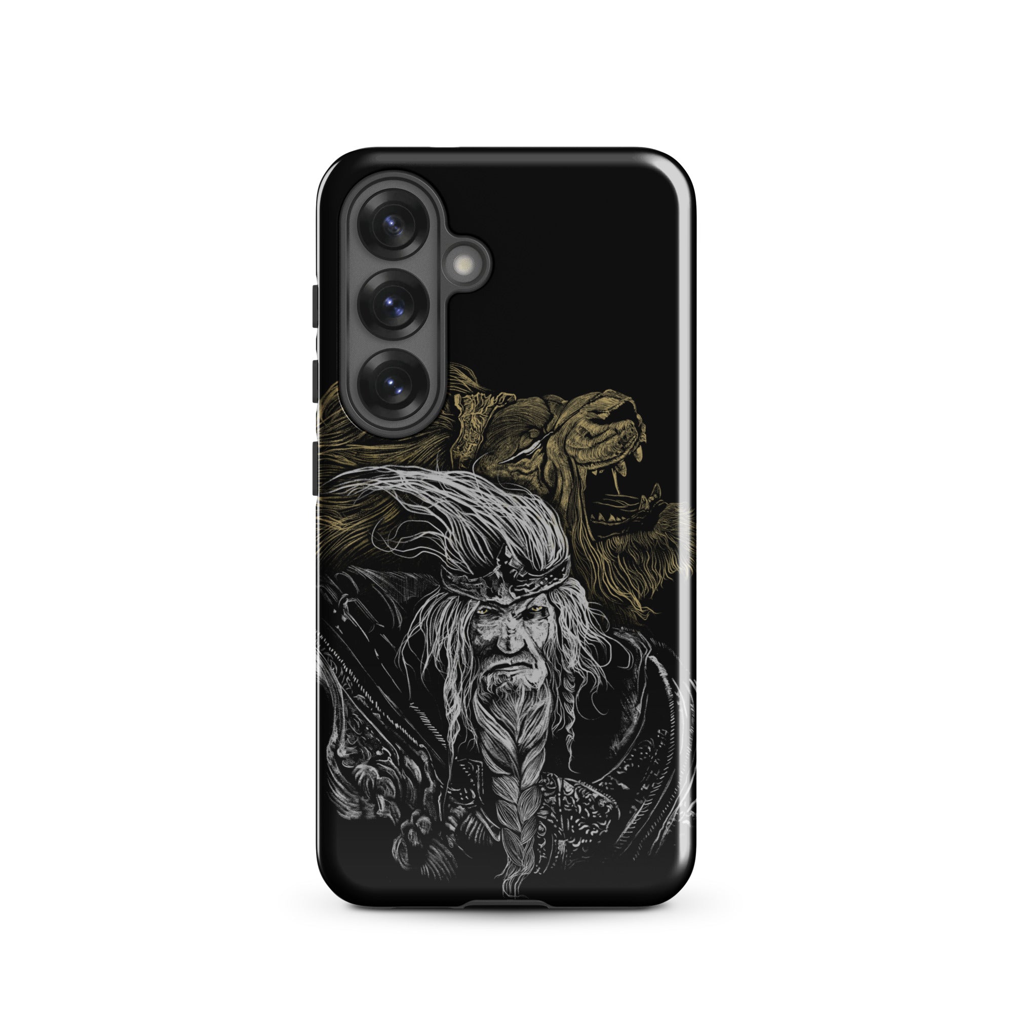 Godfrey First Elden Lord Elden Ring Fan Art – Dark Fantasy Serosh Artwork, Tough case for Samsung® Samsung Galaxy S25 -