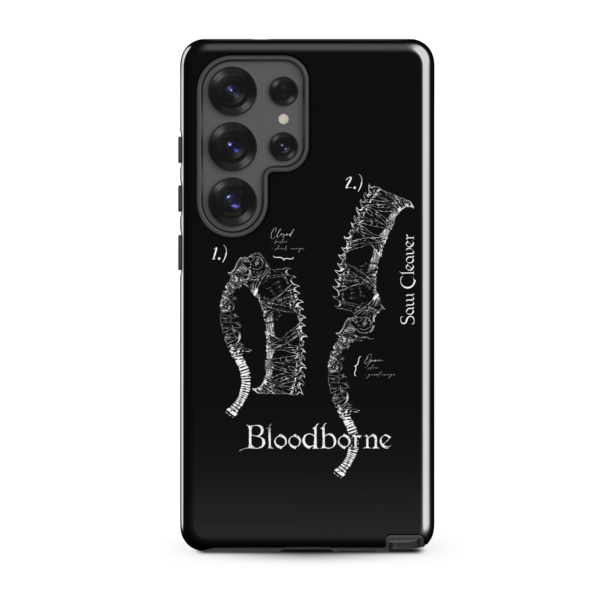 Bloodborne Saw Cleaver Schematic Art Print , Tough case for Samsung® Samsung Galaxy S25 Ultra - Phone Acessories