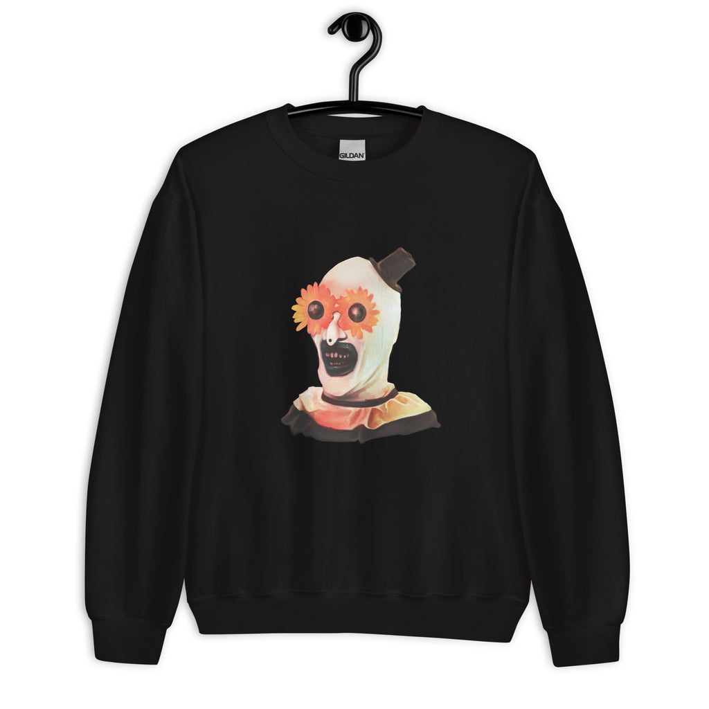 "Feeling Pretty" Art the Clown - Terrifier Dark Humor Art, Unisex Sweatshirt - Apparel & Acessories