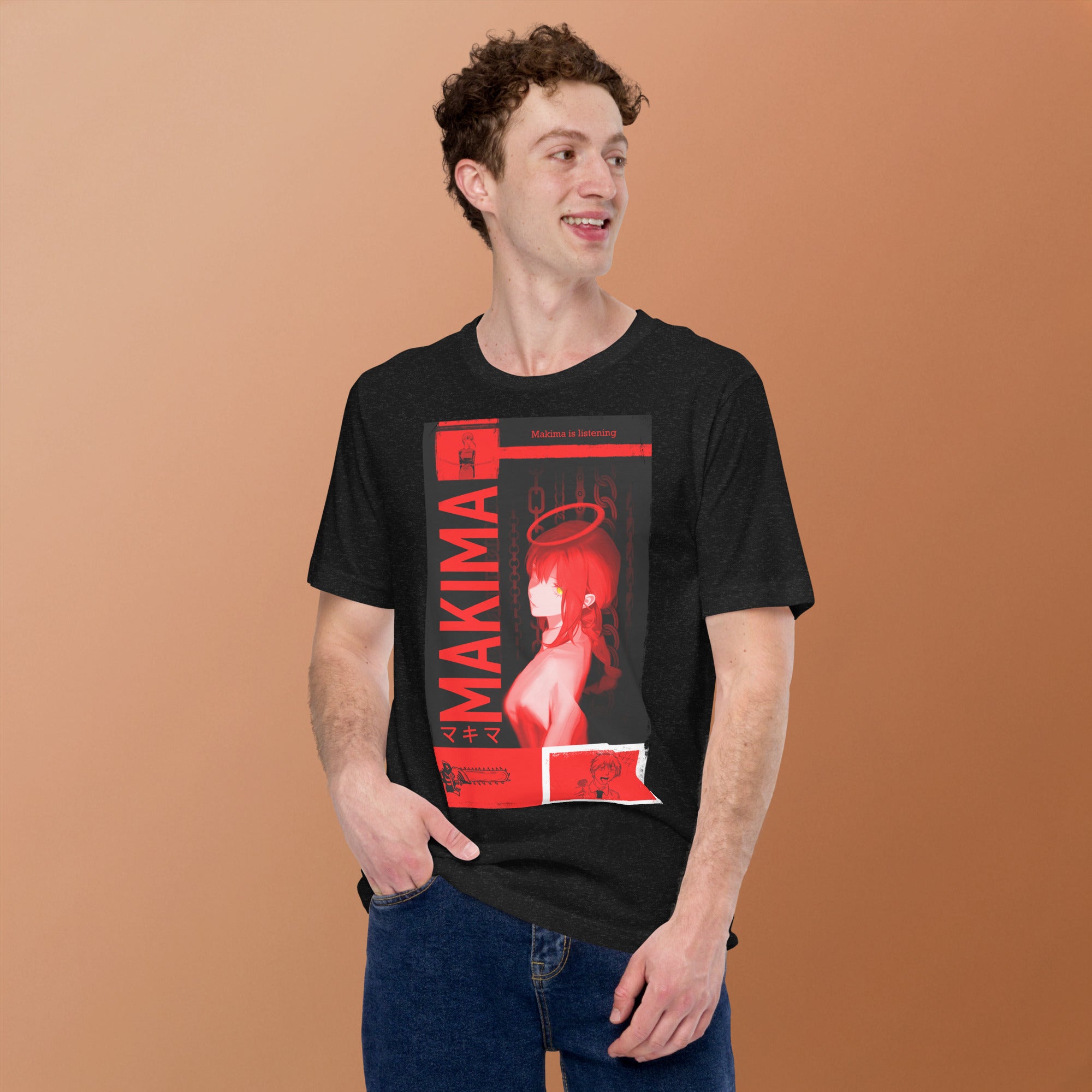 Makima Chainsaw Man T-Shirt | Dark Anime Graphic , Unisex t-shirt - Apparel & Acessories