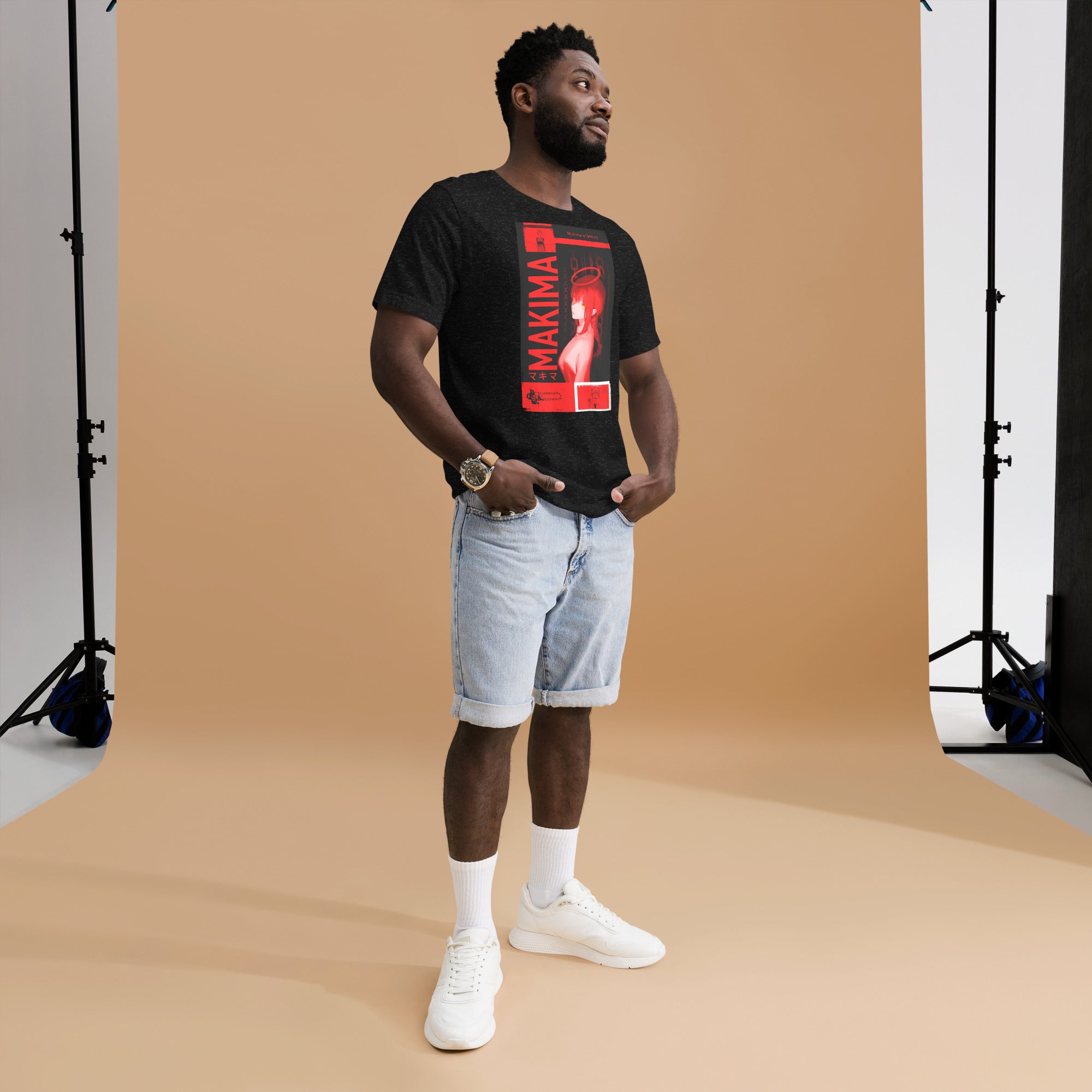 Makima Chainsaw Man T-Shirt | Dark Anime Graphic , Unisex t-shirt - Apparel & Acessories