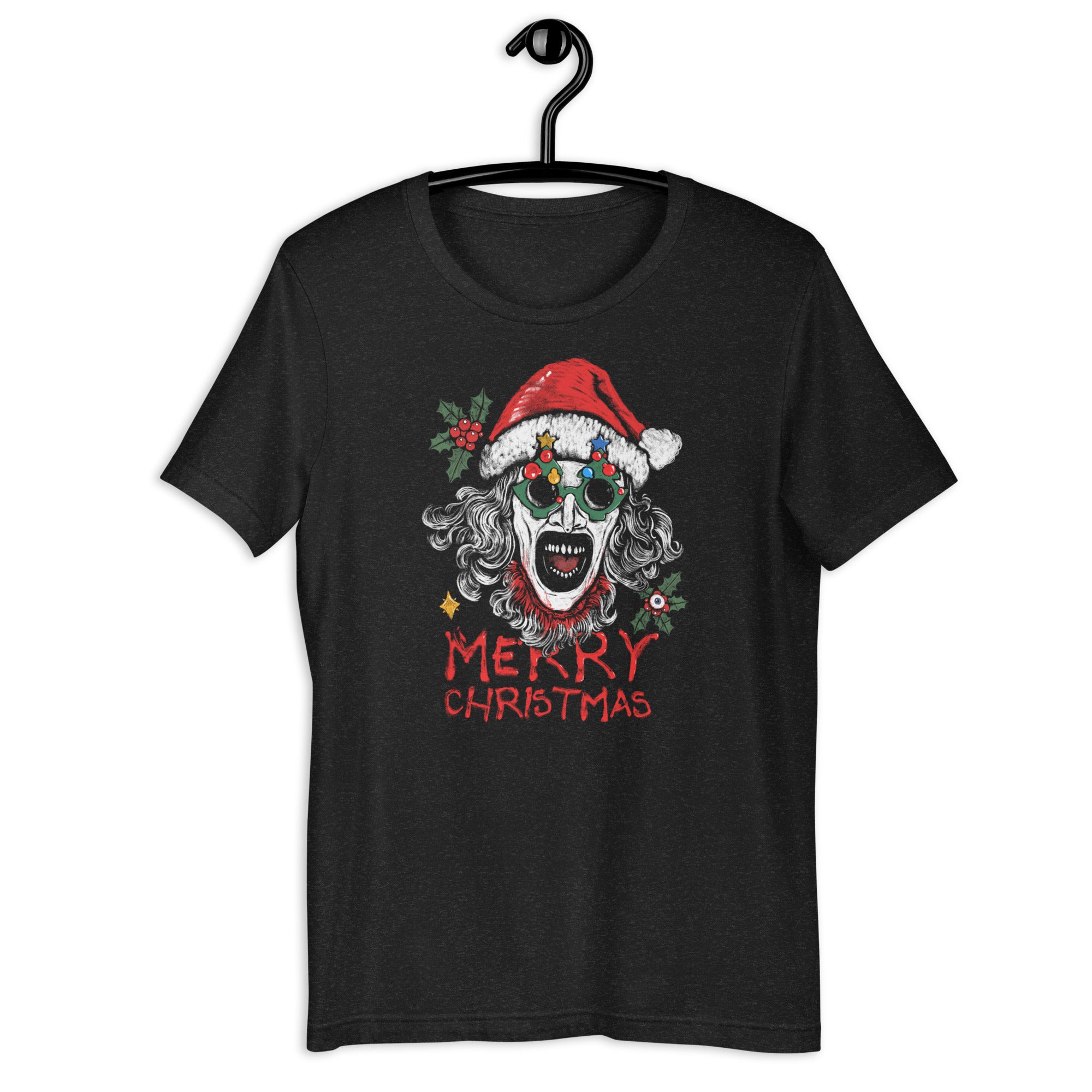 The Holiday Slasher - Art the Clown Christmas Horror Art, Unisex t-shirt - Apparel & Acessories