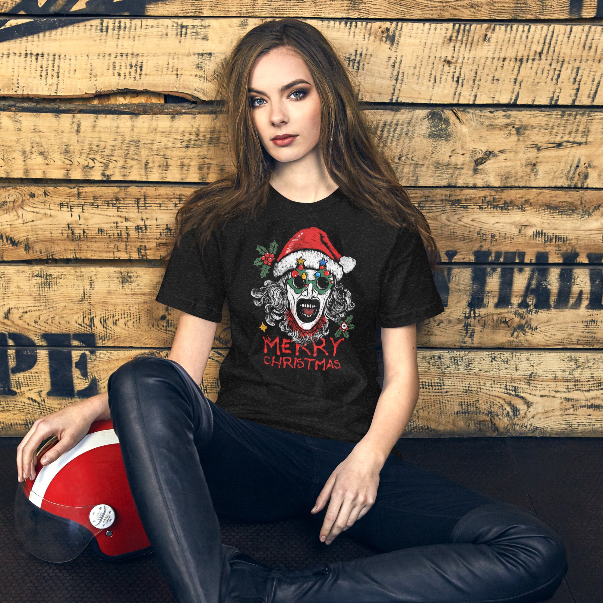 The Holiday Slasher - Art the Clown Christmas Horror Art, Unisex t-shirt - Apparel & Acessories