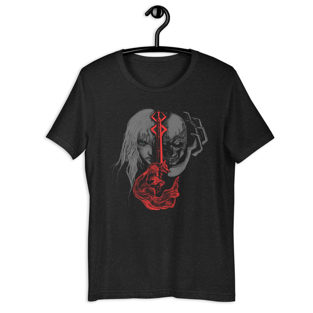 Guts berserk armor griffith and skull night and brand of sacrifice, Unisex t-shirt -