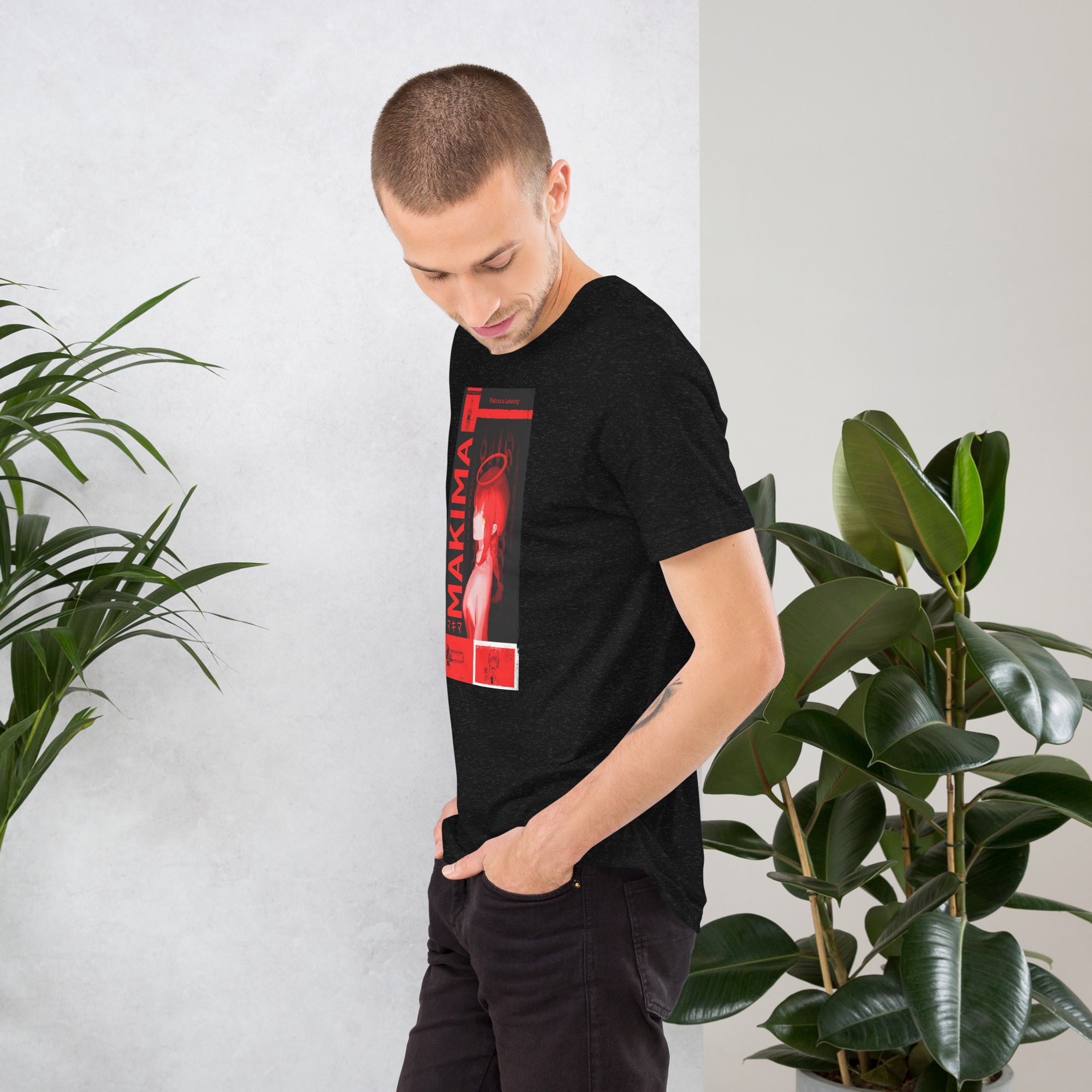 Makima Chainsaw Man T-Shirt | Dark Anime Graphic , Unisex t-shirt - Apparel & Acessories