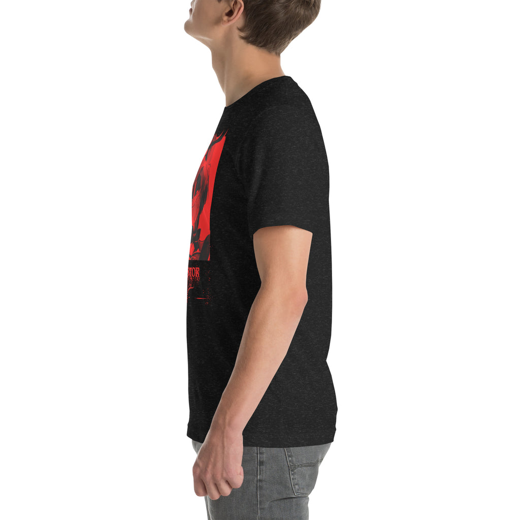 Hazbin Hotel Alastor T-Shirt Radio Demon Dark Red Gothic Art Hazbin Hotel Merch Alastor Fan Art , Unisex t-shirt - T-Shirts