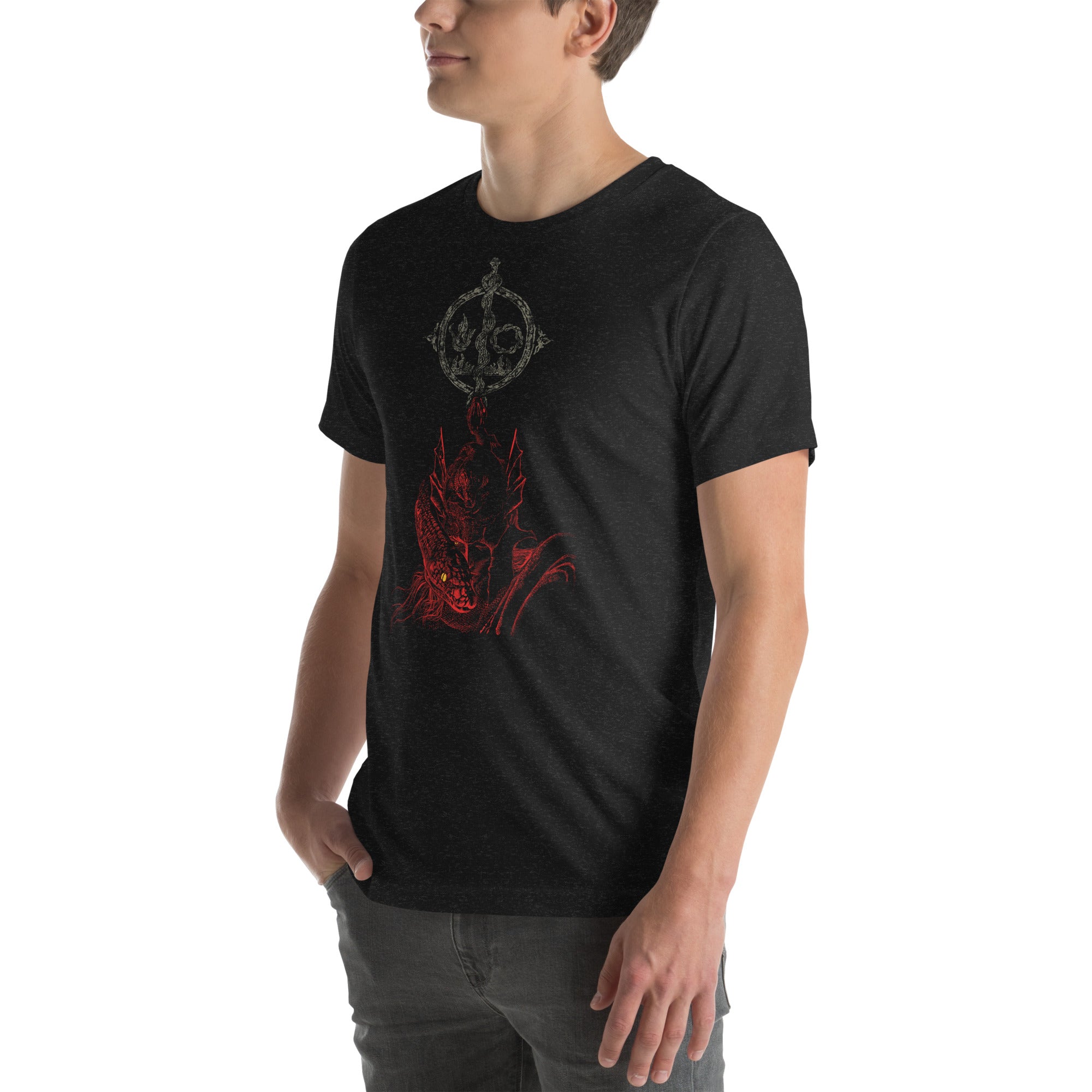 Messmer The Impaler Dark Fantasy Shirt – Elden Ring Inspired Gothic Streetwear, Unisex t-shirt - Phone Acessories