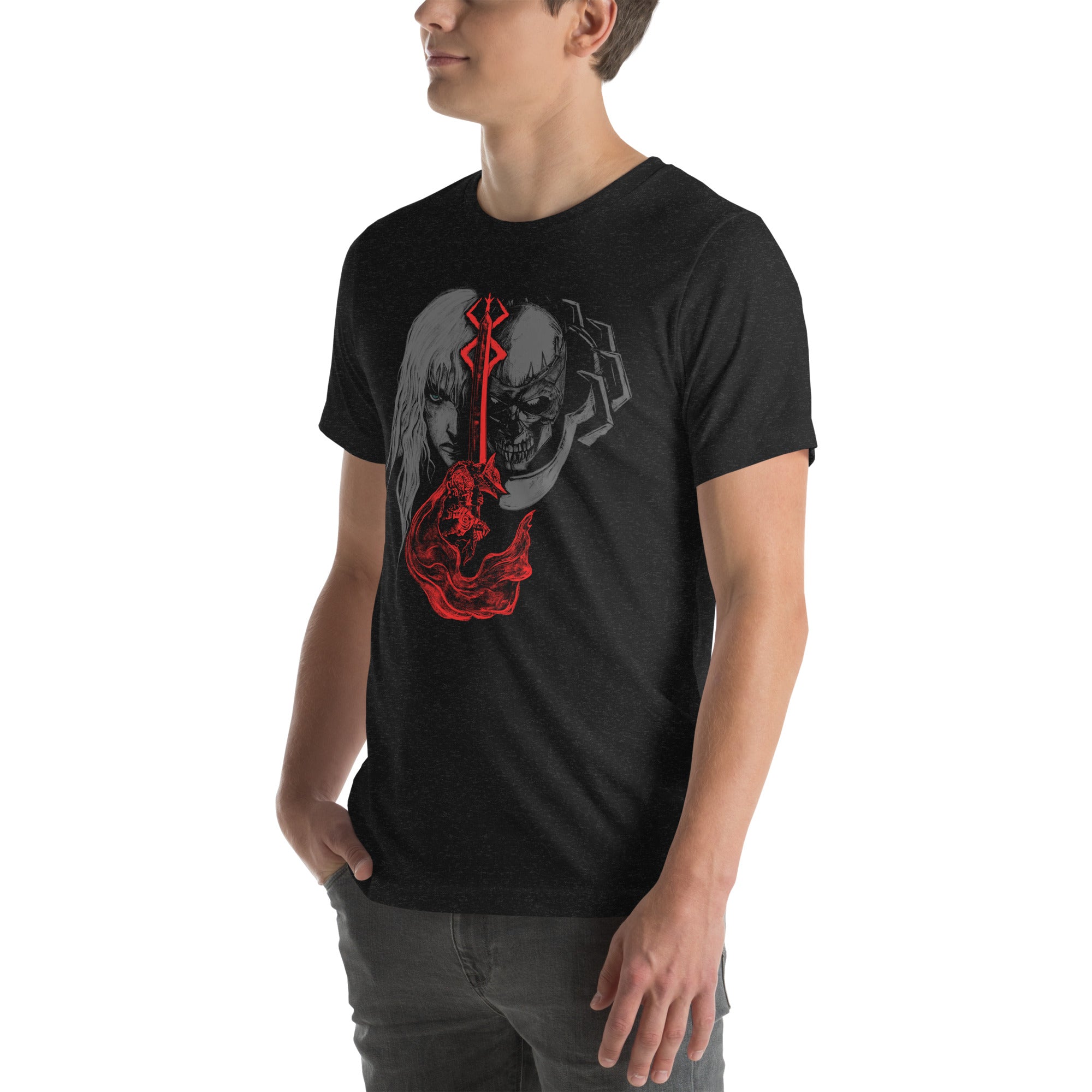 Guts berserk armor griffith and skull night and brand of sacrifice, Unisex t-shirt -