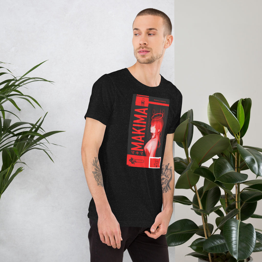 Makima Chainsaw Man T-Shirt | Dark Anime Graphic , Unisex t-shirt - Apparel & Acessories