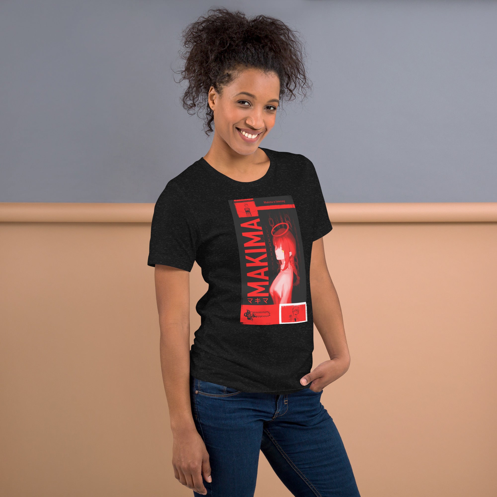 Makima Chainsaw Man T-Shirt | Dark Anime Graphic , Unisex t-shirt - Apparel & Acessories