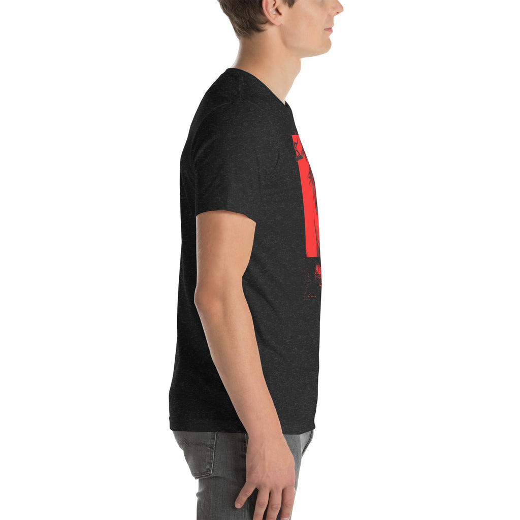 Hazbin Hotel Alastor T-Shirt Radio Demon Dark Red Gothic Art Hazbin Hotel Merch Alastor Fan Art , Unisex t-shirt - T-Shirts