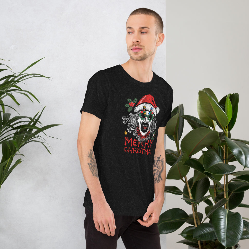 The Holiday Slasher - Art the Clown Christmas Horror Art, Unisex t-shirt - Apparel & Acessories