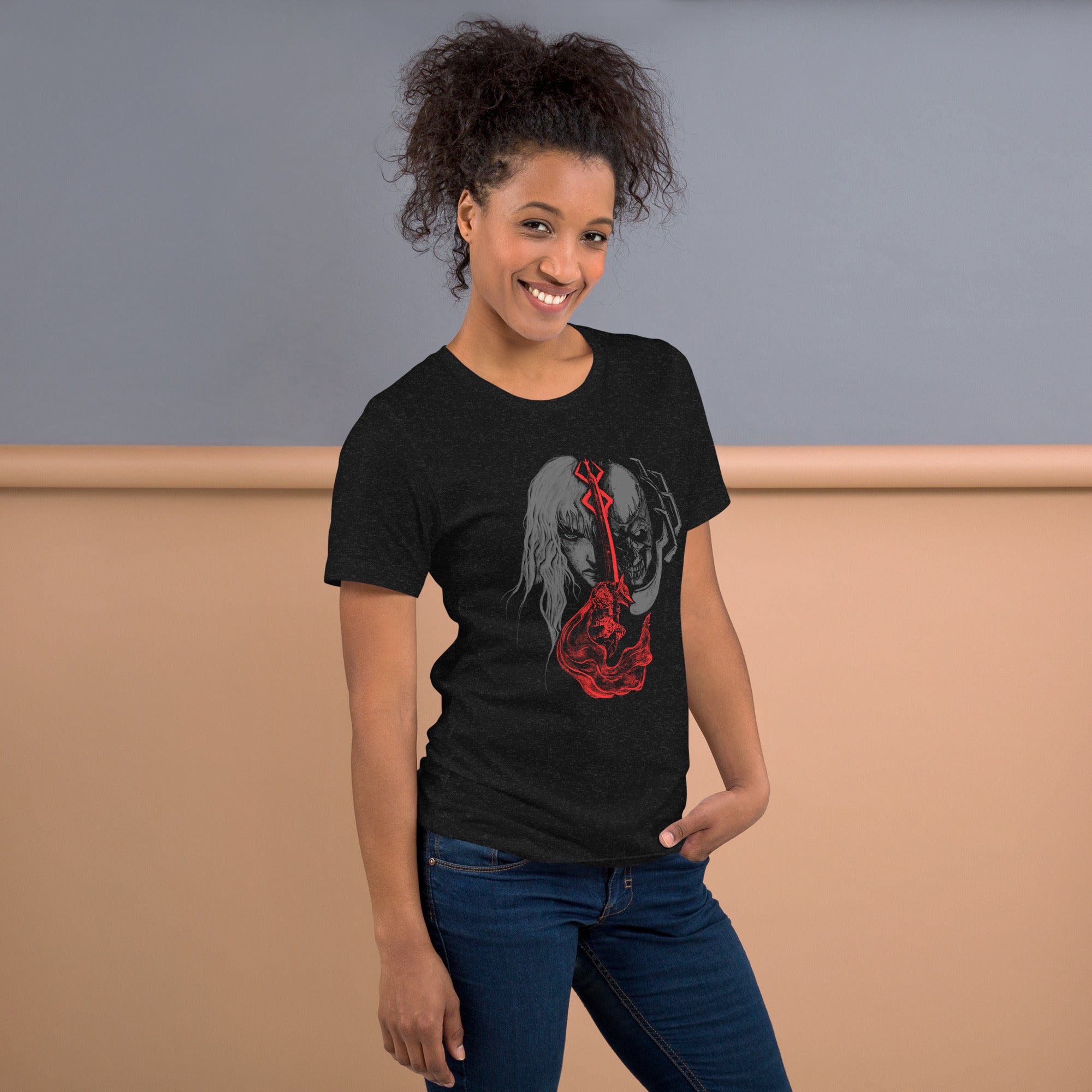 Guts berserk armor griffith and skull night and brand of sacrifice, Unisex t-shirt -