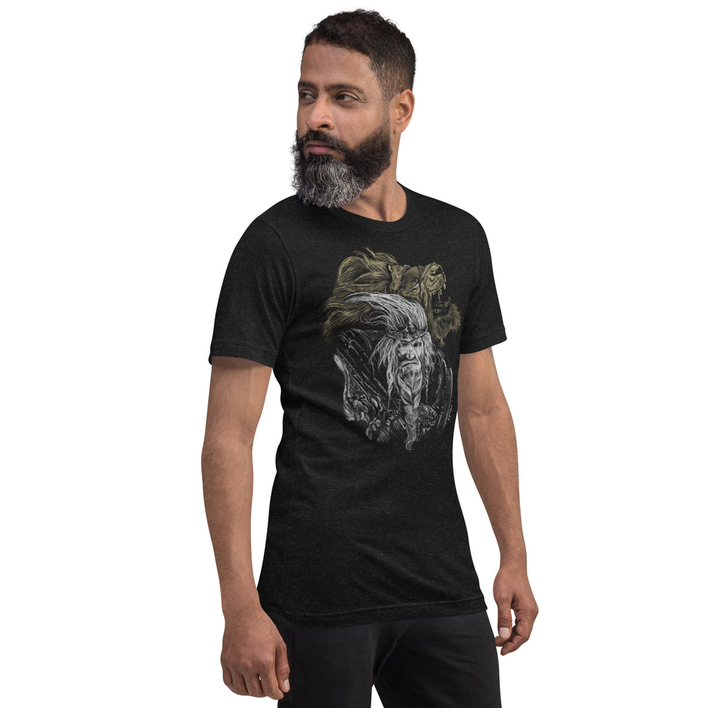 Godfrey First Elden Lord Elden Ring Fan Art – Dark Fantasy Serosh Artwork, Unisex t-shirt - Apparel & Accessories