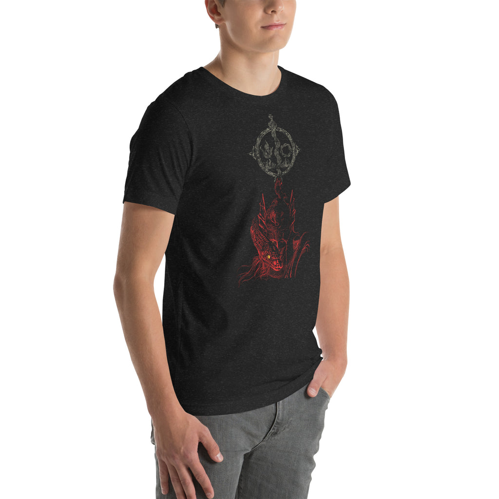 Messmer The Impaler Dark Fantasy Shirt – Elden Ring Inspired Gothic Streetwear, Unisex t-shirt - Phone Acessories