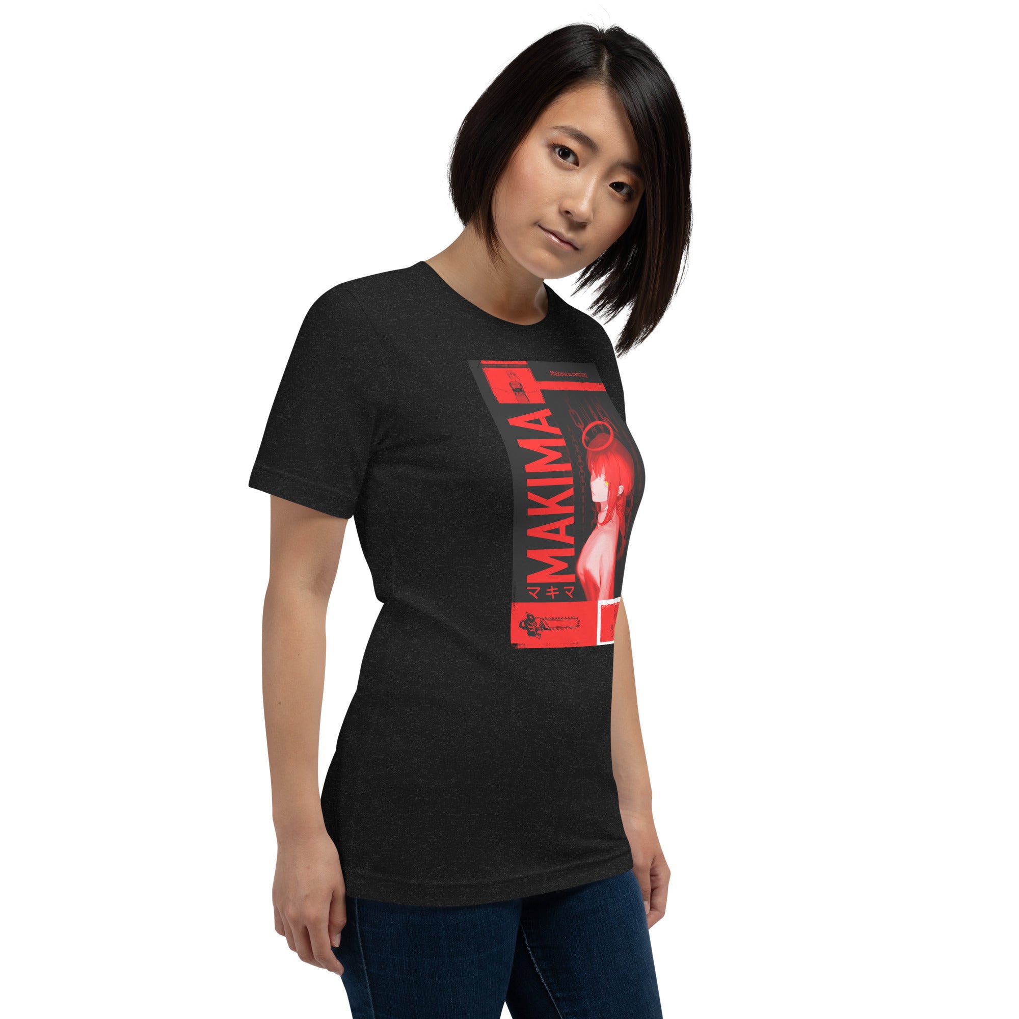 Makima Chainsaw Man T-Shirt | Dark Anime Graphic , Unisex t-shirt - Apparel & Acessories