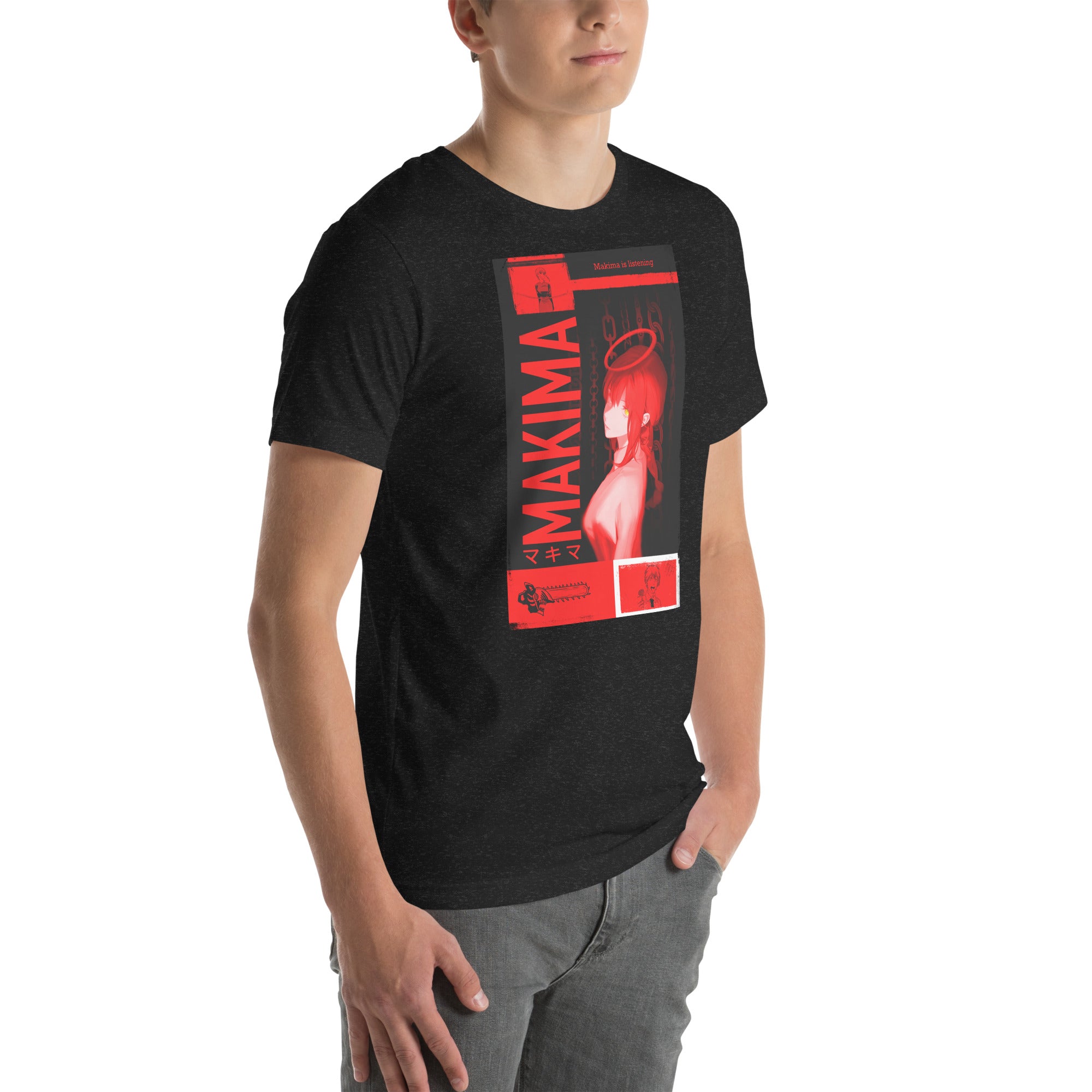Makima Chainsaw Man T-Shirt | Dark Anime Graphic , Unisex t-shirt - Apparel & Acessories